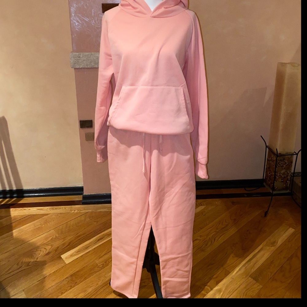 Brand New Hoodie and Sweatpants in pink color